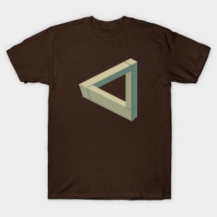Pixel Art Penrose Triangle T-Shirt